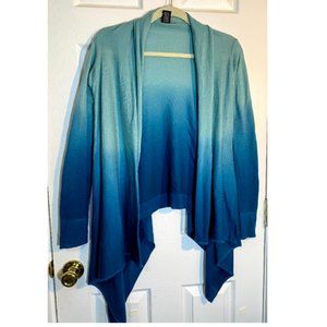 Lucky Brand Blue/Green Ombre Cardigan Sweater